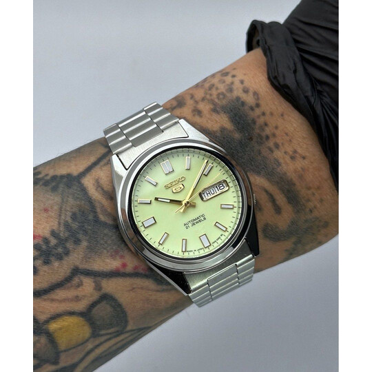 Custom Seiko Mod • Full Lume SNX Day-Date NH36 • 37mm